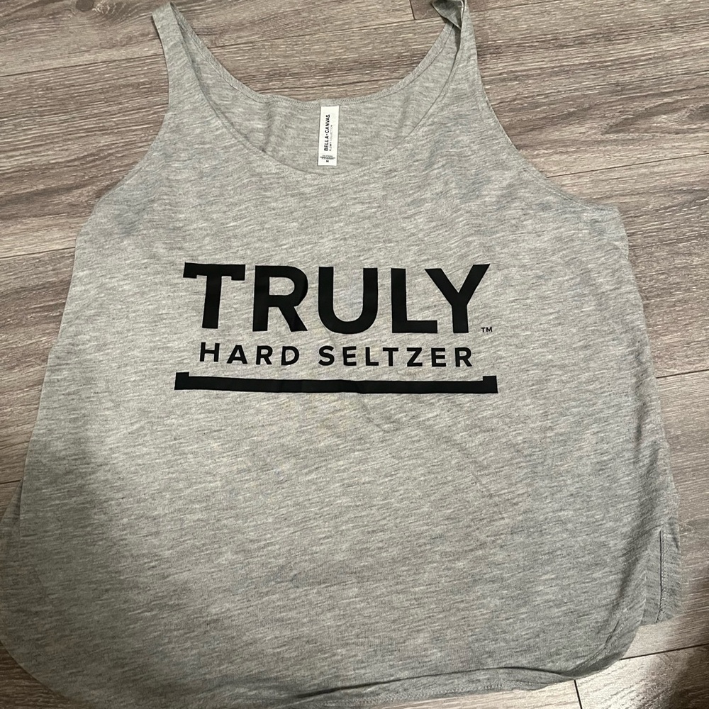 Bella Canvas Gray Sleeveless Crop Tank Top